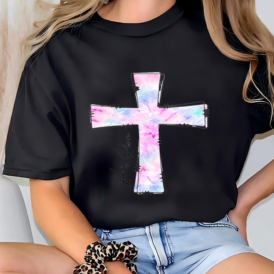 He Is Risen Easter Sweatshirt, Matthew 28:6 Easter Shirt, Jesus Easter Shirt, Religious Easter Shirt ,cute Easter Outfit,church Easter Shirt T-shirt