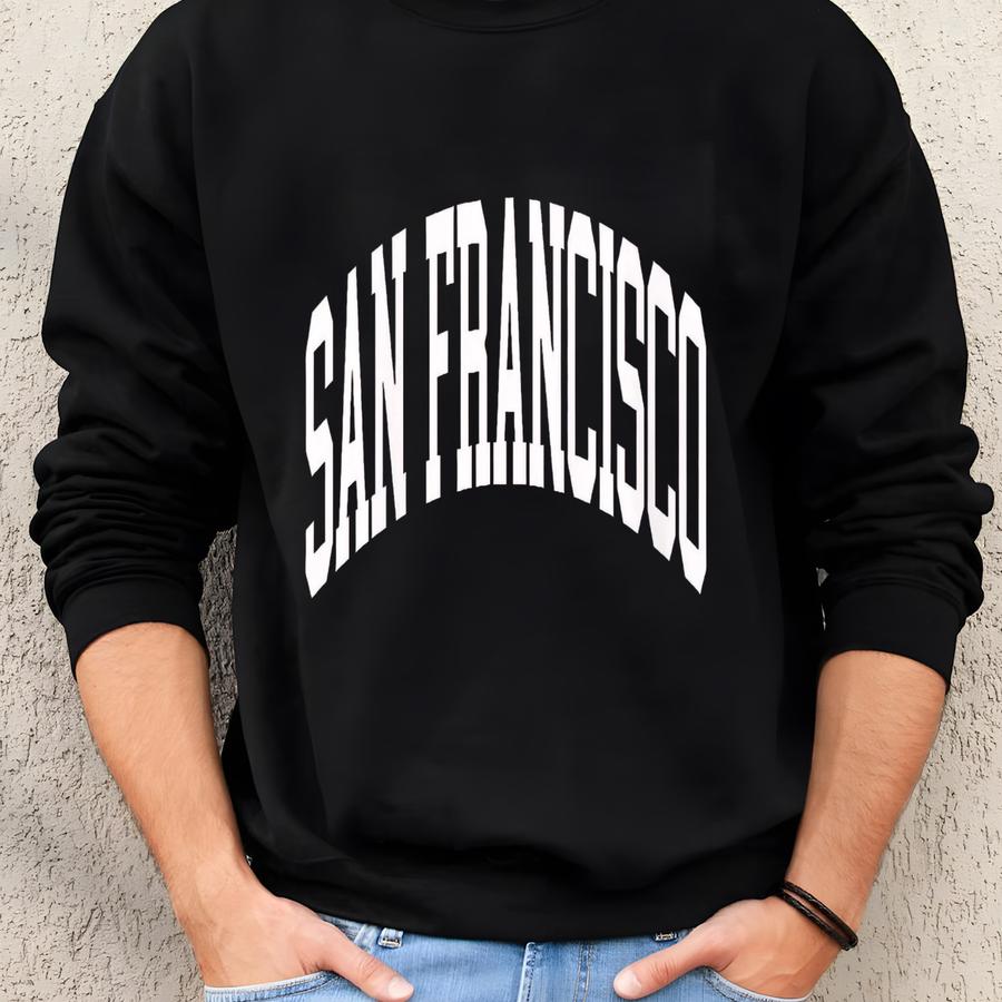 San Francisco Sweatshirt, The Bay Sweatshirt, Sunday Funday, Sports Sweatshirt, Pullover Sweatshirt, Tailgate, Game Day, Retro Sweatshirt Sweatshirt