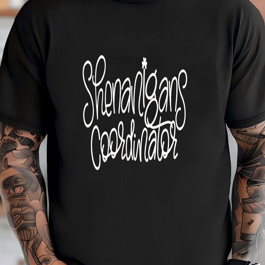 Shenanigans Coordinator Sweatshirt, Women's Shamrocks Shirt, Matching St Patrick's Day Tee, Funny St Pattys Day, Cute Lucky Irish Sweatshirt T-shirt