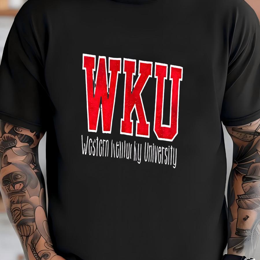Wku Western Kentucky University Sweatshirt, College Sweatshirt, Wku Applique Sweatshirt, Girl Gift, Western Gift, Wku Gift, College Gift T-shirt