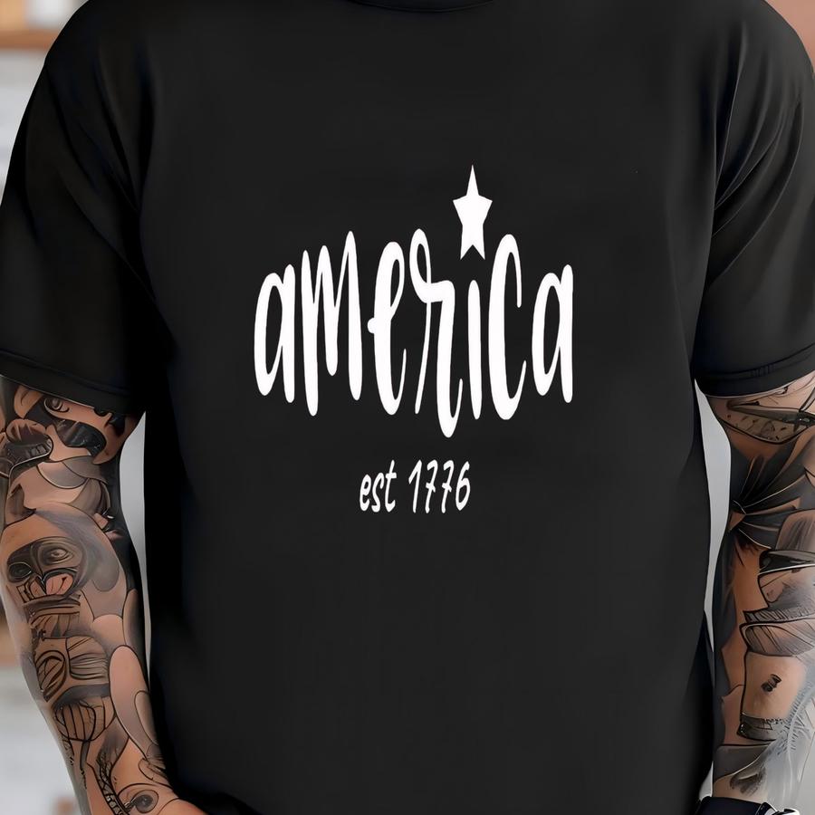 America Est 1776 Shirt, Usa Shirt, America Shirt, 4th Of July Shirt, Usa Shirt, Independence Day Shirt, Memorial Day Shirt T-shirt