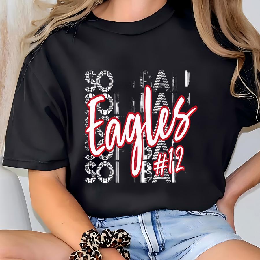 Softball Mom Sweatshirt, Softball Sweatshirt, Personalized Softball Shirt, Softball Mom Shirt, Custom Softball Sweater Women, Softball Gift T-shirt