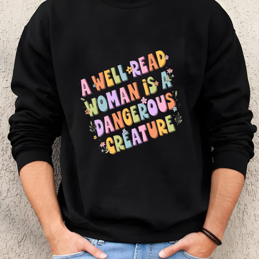 A Well Read Woman Shirt, Bookish Shirt, Book Lover Gift, Bookworm Shirt, Women Reading Shirt, Shirt, Librarian Shirt, Reader Gift Sweatshirt