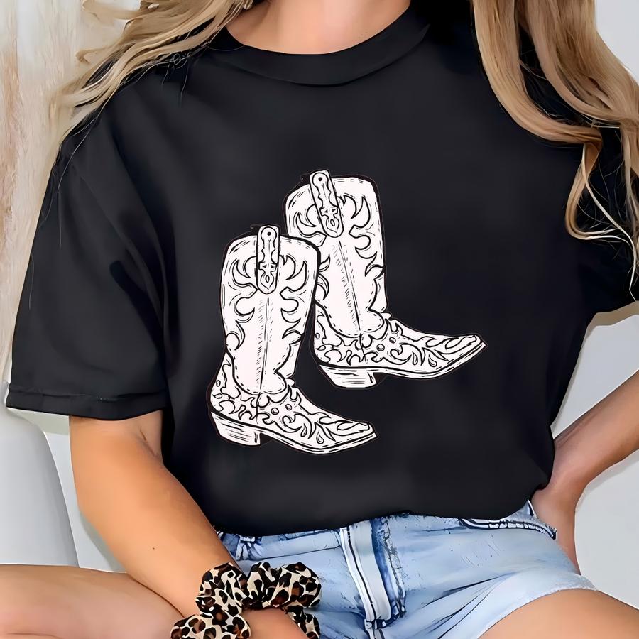 Cowboy Boots Sweatshirt, Cowboy Sweatshirt, Al Cowboy, Cowgirl Sweatshirt, Yeehaw Shirt, Howdy Shirt, Rodeo Sweatshirt, Rodeo Sweater T-shirt