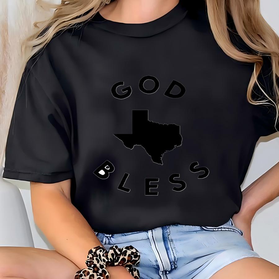 God Bless Texas, Texas, Texas Shirt, Texas Tee, Texas Tshirt, Texas T Shirt, , Texas Gift, Gift For Texan, Texan, God Bless T-shirt