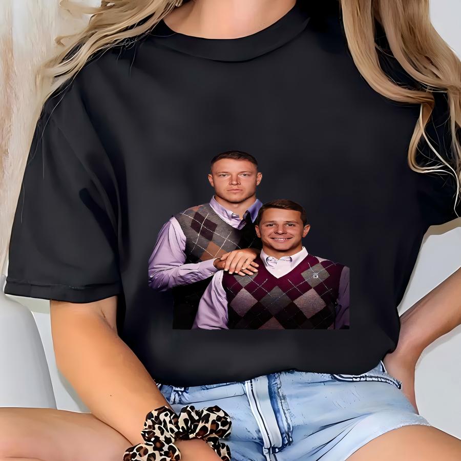 Step Brothers Christian Mccaffrey-brock Purdy San Francisco Football Players Tshirt Vintage Tshirt Sports Hoodie Sports Shirt Football Shirt T-shirt
