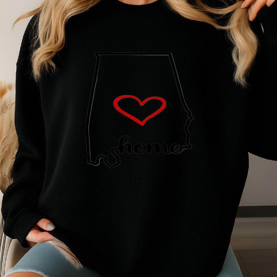 State Pride: Mug - Home Is Where The Heart Is, Coffee Lover, Housewarming Gift Sweatshirt