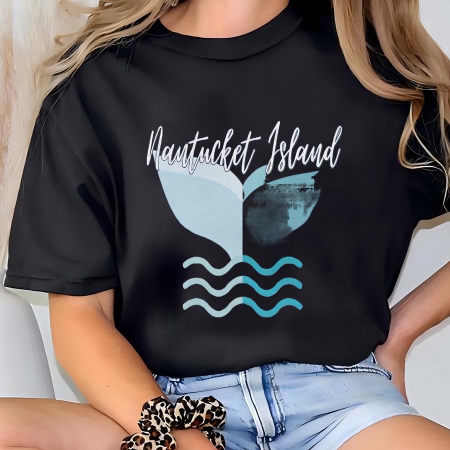 Youth Nantucket Sweatshirt. Nantucket Whale Sweatshirt. Nantucket Massachusetts. New England Travel. Kids Nantucket Sweatshirt. T-shirt