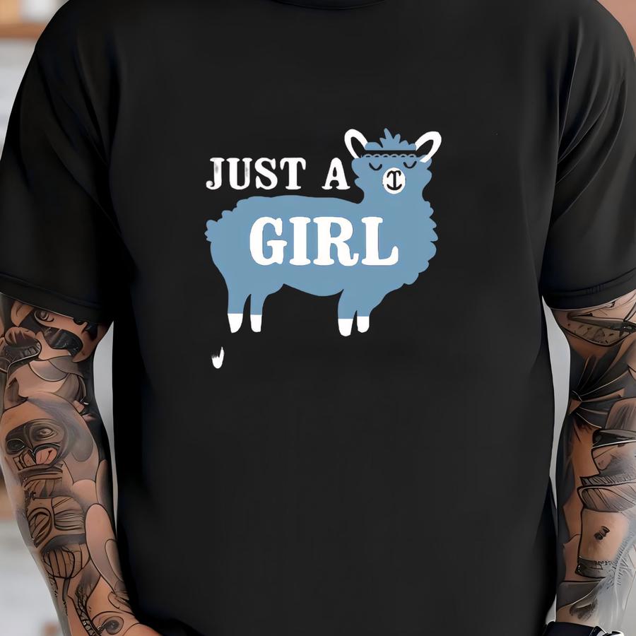 Llama Shirt, Just A Girl Who Loves Llama, Llama Shirts, Funny Llama Shirt, Llama Lovers Tee, Zoo Animal Tee, Animal Lover, Cute Llama T-shirt