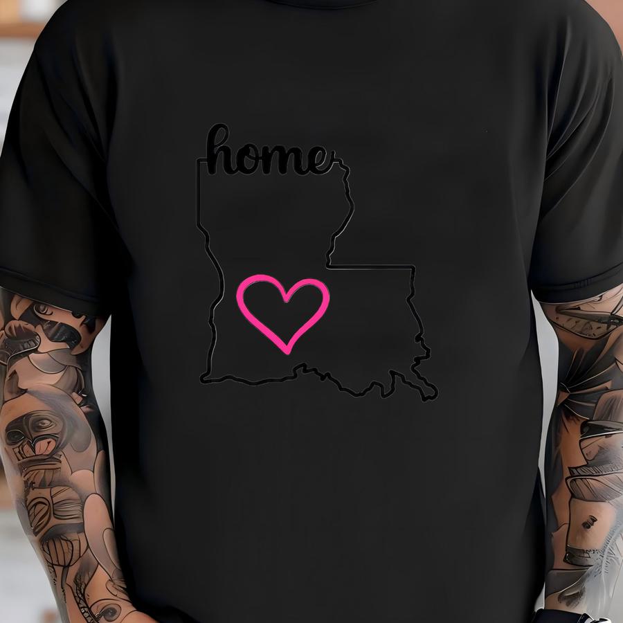 State Pride: Louisiana Mug - Home Is Where The Heart Is, Coffee Lover, Housewarming Gift T-shirt