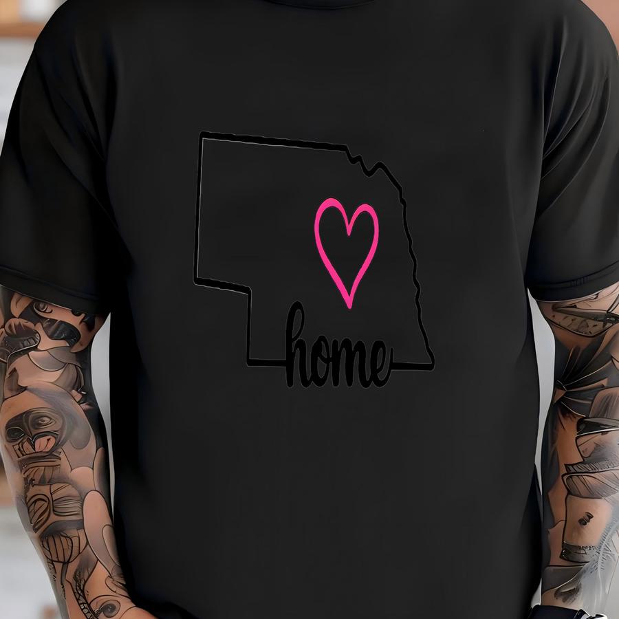 State Pride: Nebraska Mug - Home Is Where The Heart Is, Coffee Lover, Housewarming Gift T-shirt