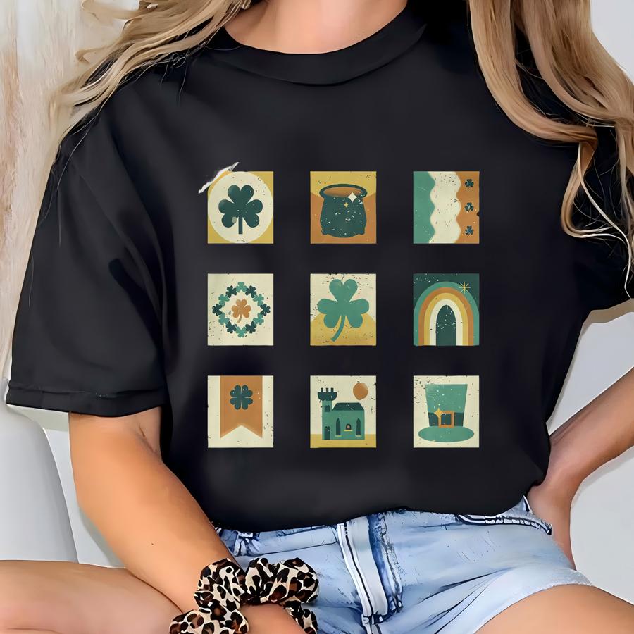 Vintage Saint Patricks Day Shirt, Matching St Patty's Day Tshirts For Teachers, Retro St Patricks Day Gift T-shirt