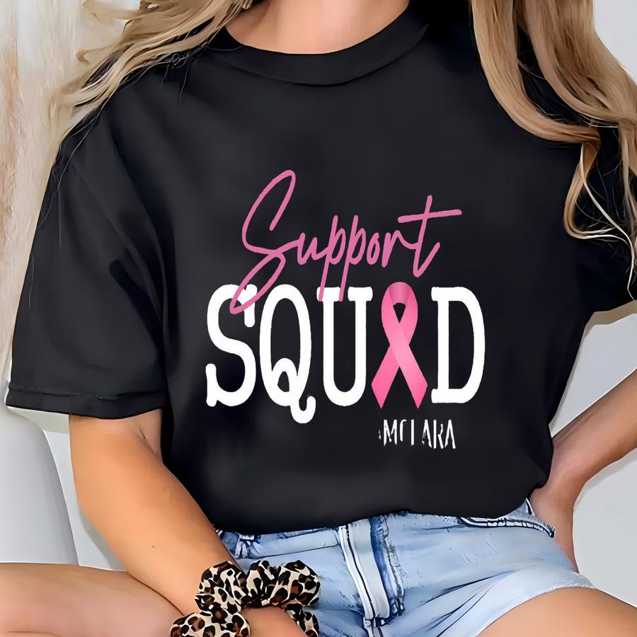 Breast Cancer Awareness Pink Ribbon Team Hoodie, Custom Breast Cancer Team Shirts, Breast Cancer Shirts For Women Men, Breast Cancer Shirts T-shirt