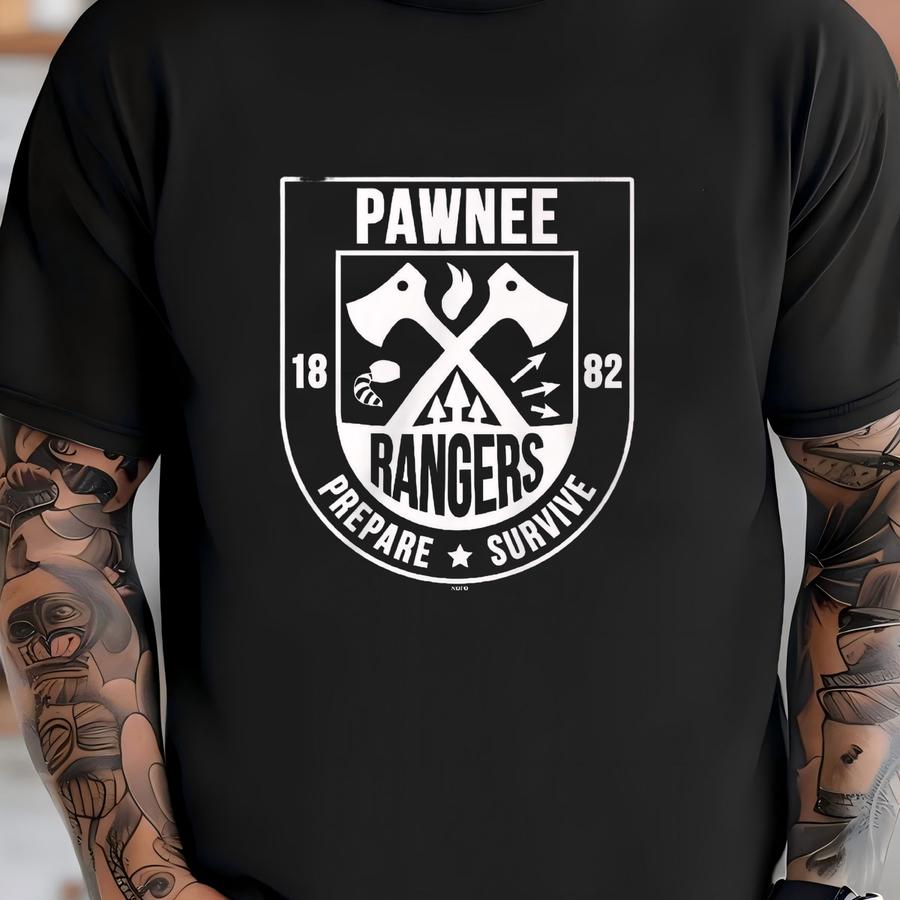 Pawnee Rangers, Prepare Survive, 1882 Men's Hoodie, Hood_02796 T-shirt