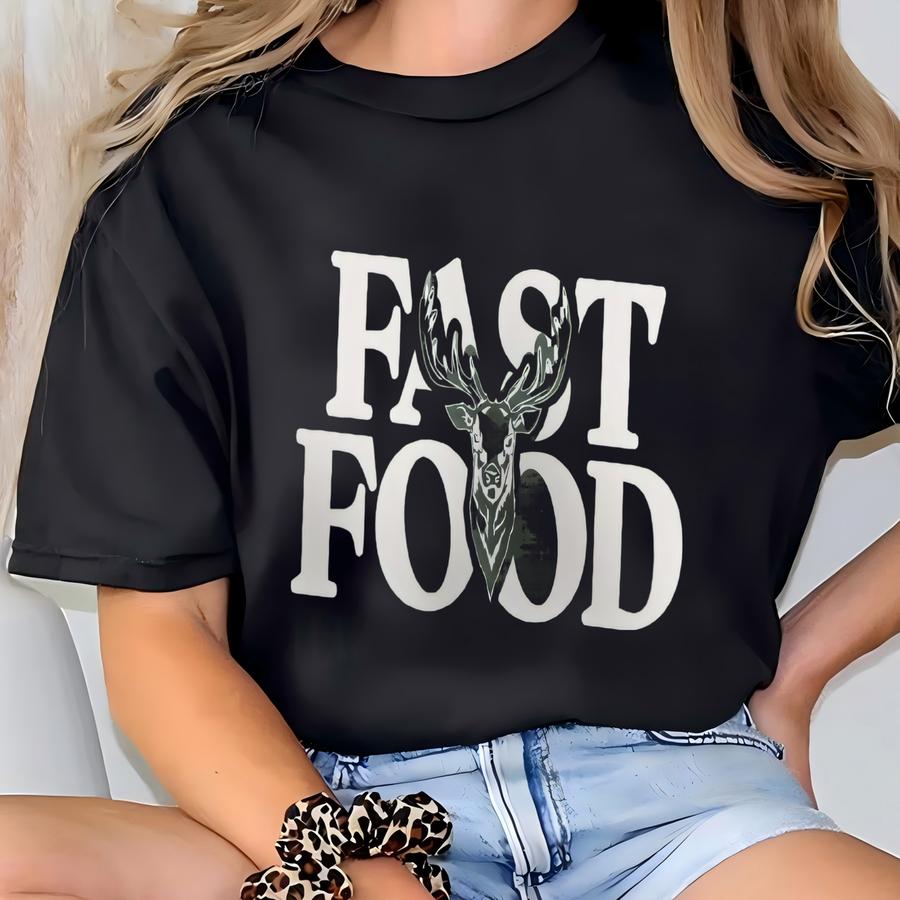 Fast Food Hunting Sweatshirt, Deer Sweatshirt, Hunter Dad, Offensive Sweatshirt, Fast Food Deer, Gift For Him, Hunter Gift T-shirt