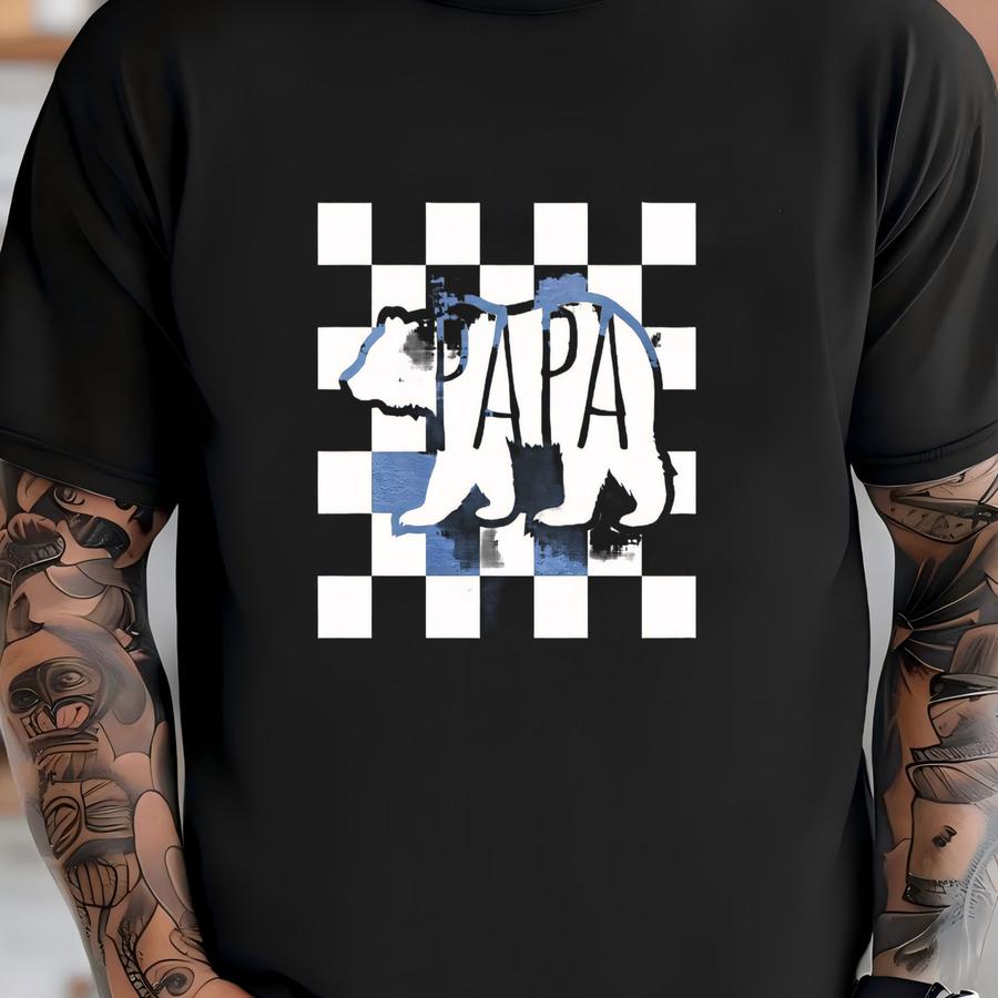 Papa Bear Shirt, Papa Shirt, Retro Papa Shirt, Fathers Day Shirt, Custom Papa Shirt, Papa Shirt, Gift For New Dad T-shirt