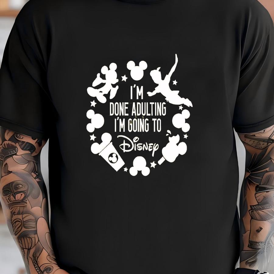 I'm Done Adulting I'm Going To World Shirt, Trip Shirt, Family Vacation Shirt, Adult Shirt, Land Shirt, Tee T-shirt