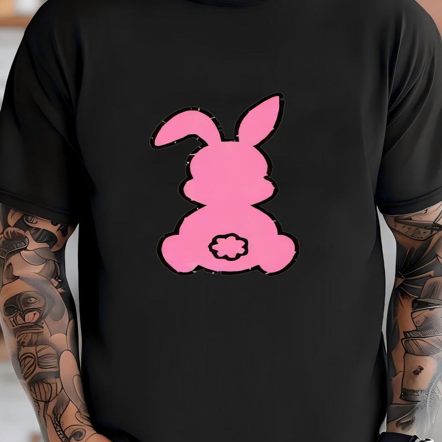 Happy Easter Bunny Sweatshirt, Glitter Easter Gift T Shirt, Easter Rabbit Tshirt, Happy Easter Tee, Easter Gift For Her, Teacher Easter Tee T-shirt