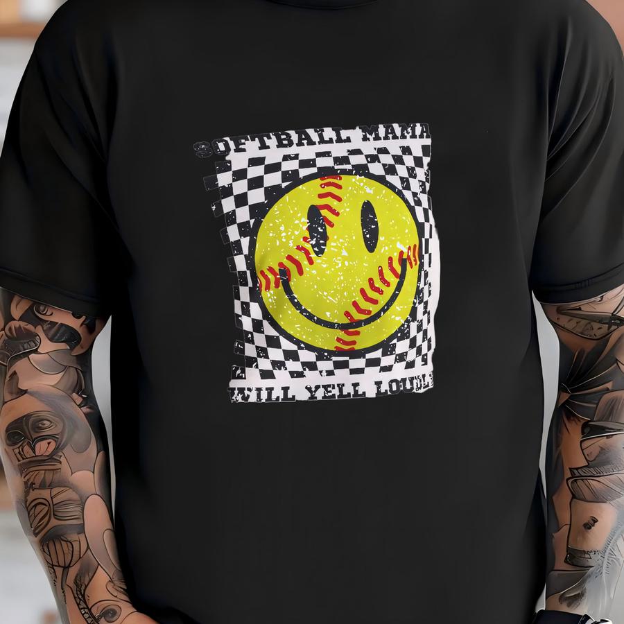 Softball Mama Shirt, Softball Season Shirt, Gift For Softball Moms, Womens Softball Shirt, Softball Mama, Will Yell Loudly Tee Shirt T-shirt