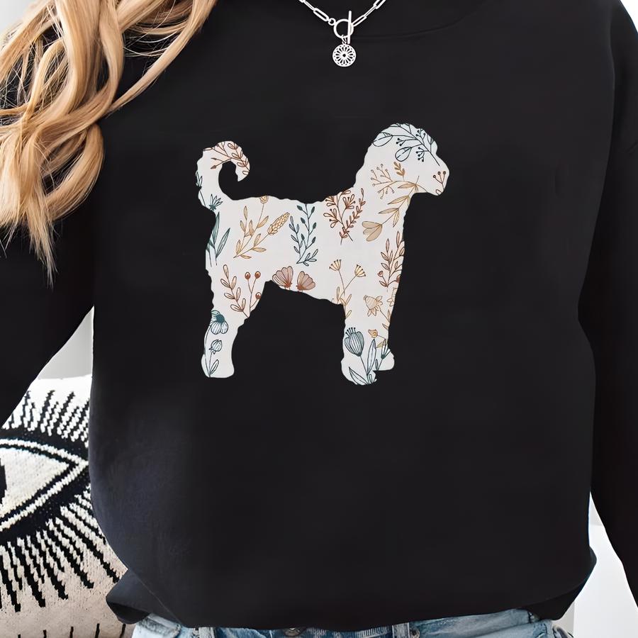Life Is Golden Sweatshirt Gift For Doodle Mama, Floral Goldendoodle Mom Crewneck, Gift For Doodle Owner Shirt, Dog Lover Pullover Sweatshirt Sweatshirt