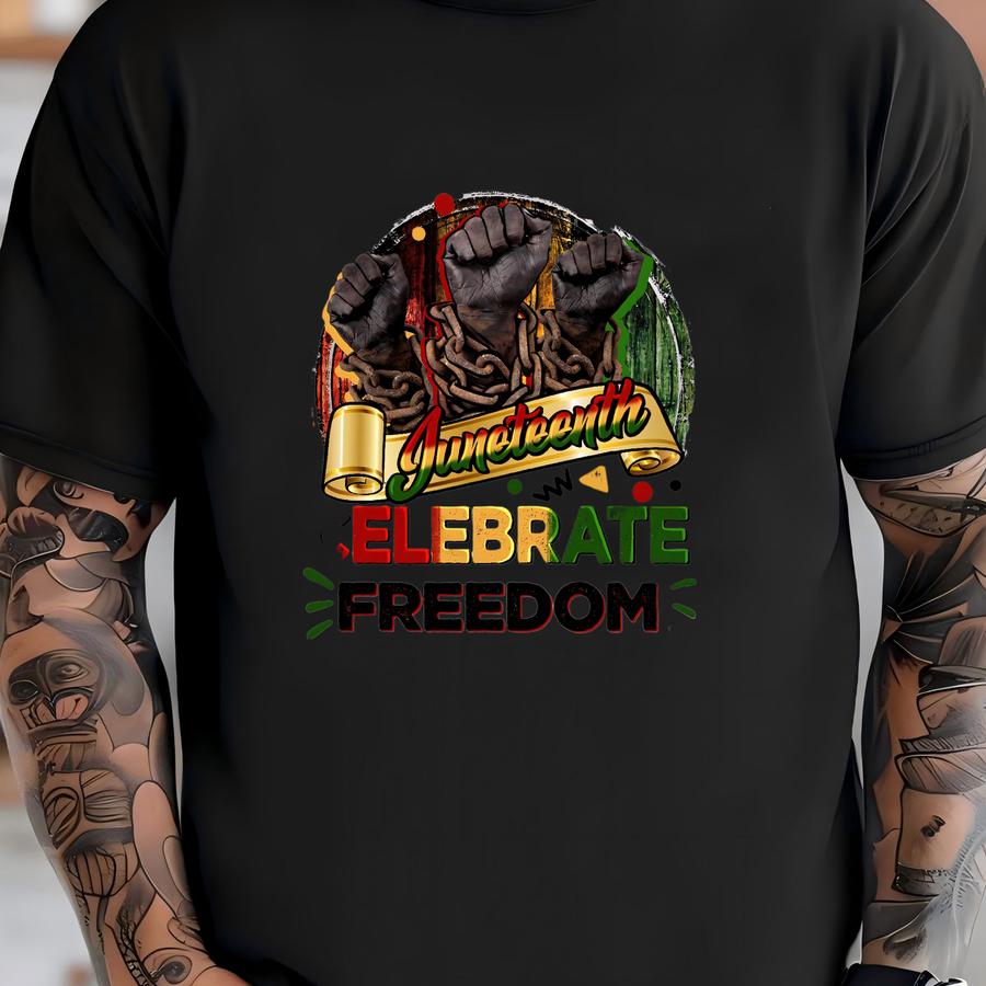 Juneteenth Dtf Transfer: Freedom Heritage Graphic T-shirt