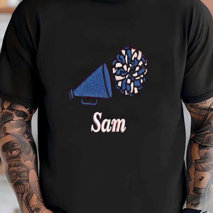 Personalized Cheer Quarter Zip Sweatshirt: Custom Pullover T-shirt