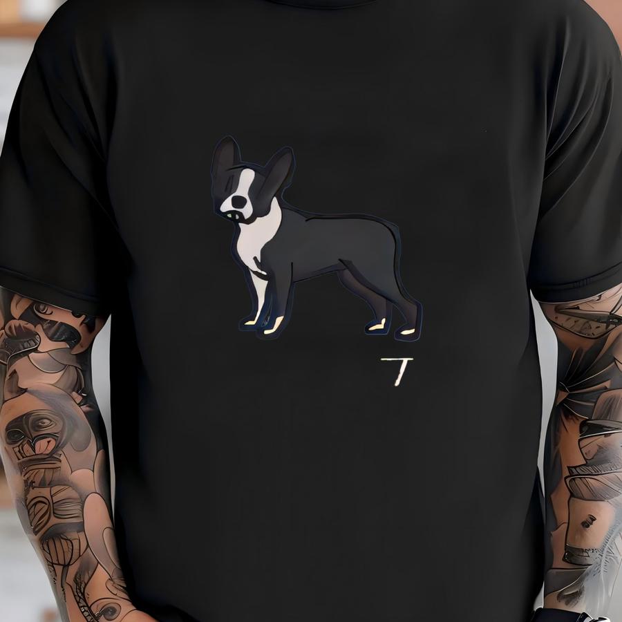 Boston Terrier Quarter Zip Sweatshirt Personalized Custom With Name T-shirt