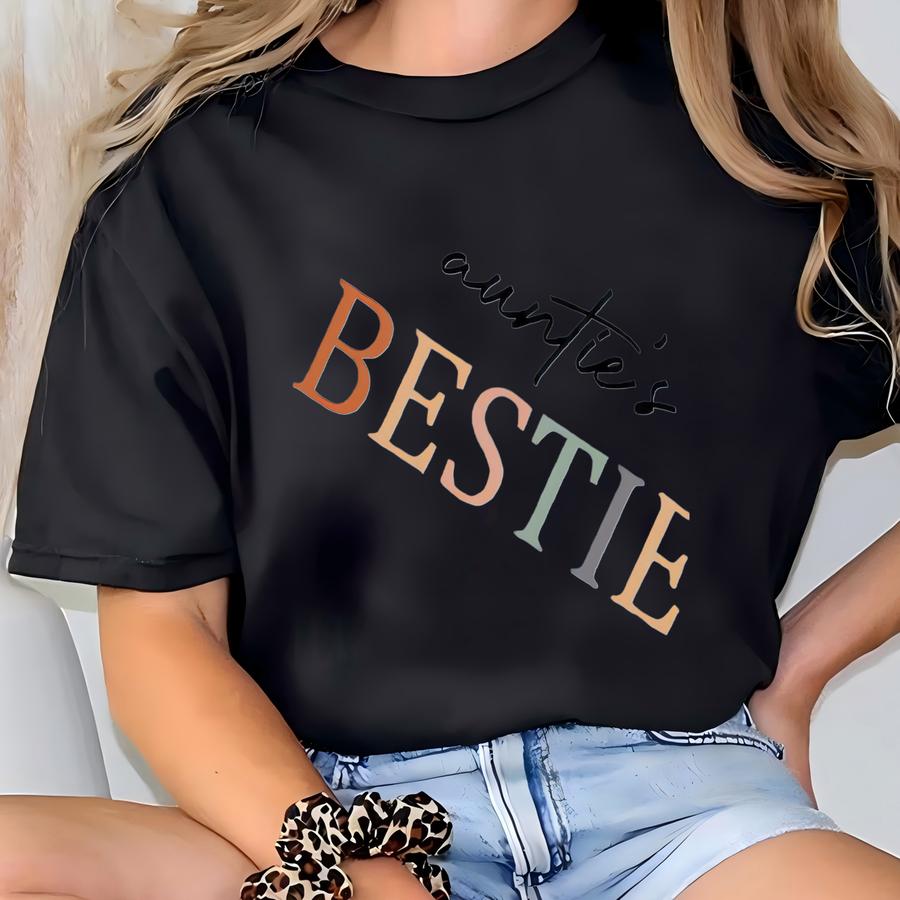 Auntie And Auntie's Bestie Sweatshirt, Auntie Me Sweatshirt, Aunt Sweatshirt, Aunt Niece Hoodie, Best Gifts For Aunt, Aunt Nephew, Niece Kid T-shirt
