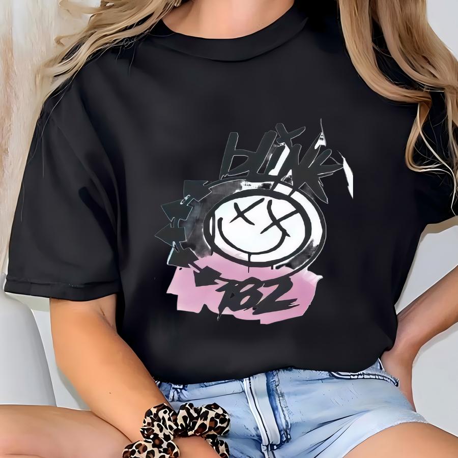 Blink-182 High Top Sneakers, Band Ss, Music Fan Gift, Alternative Fashion, Unique Con-verse Sneakers, Rock Band Merch T-shirt