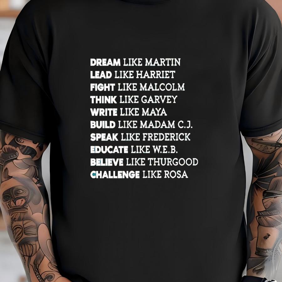 Black History Sweatshirt, Dream Like Martin Gift Tshirt, Black History Month T Shirt, , Civil Rights Tee, Equality Sweater T-shirt