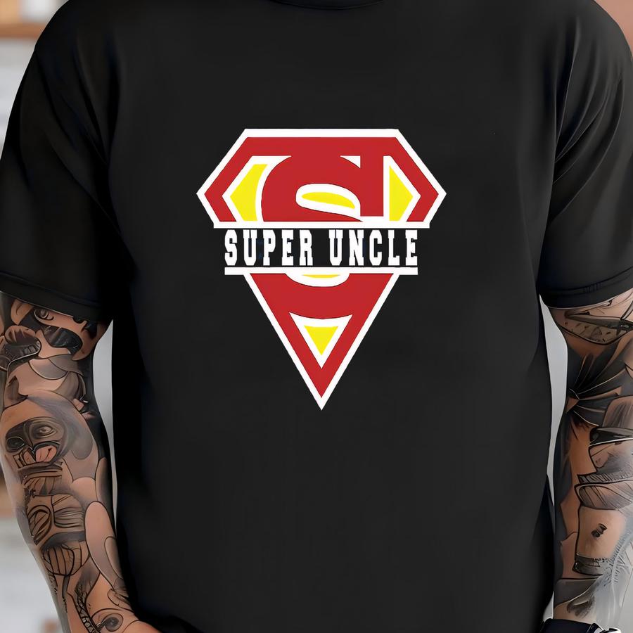 Personalized Super Uncle Shirt, Father's Day Gift Tee, Super Uncle Shirt, Superhero Uncle Gift Shirt, Custom Super Dad Hoodie T-shirt
