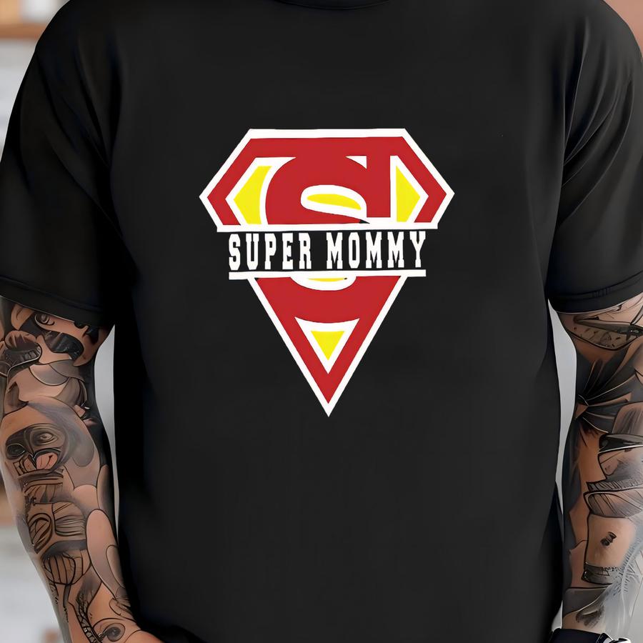 Custom Super Mommy Shirt, Super Mom Hoodie, Personalized Super Mom Shirt, Mother's Day Gift Tee, Superhero Mother Gift Shirt T-shirt