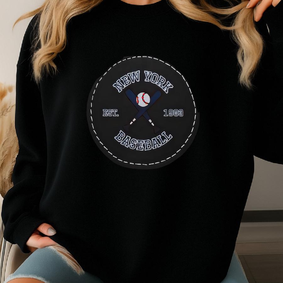 New York Y Baseball Hat Sweatshirt