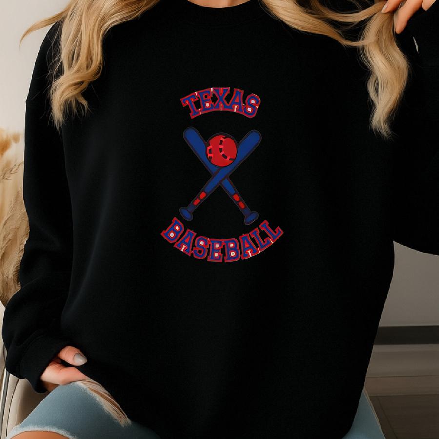 Texas Baseball Shirt Sweatshirt