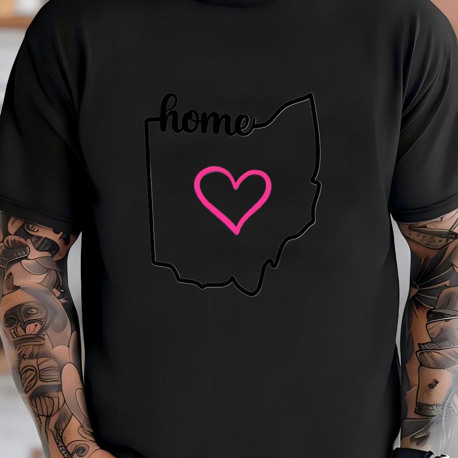 State Pride: Ohio Mug - Home Is Where The Heart Is, Coffee Lover, Housewarming Gift T-shirt