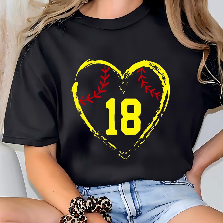 Custom Softball Sweatshirt - Softball Mom Crewneck - Softball Sweatshirt - Softball Grandma - Softball Gift - Personalized T-shirt