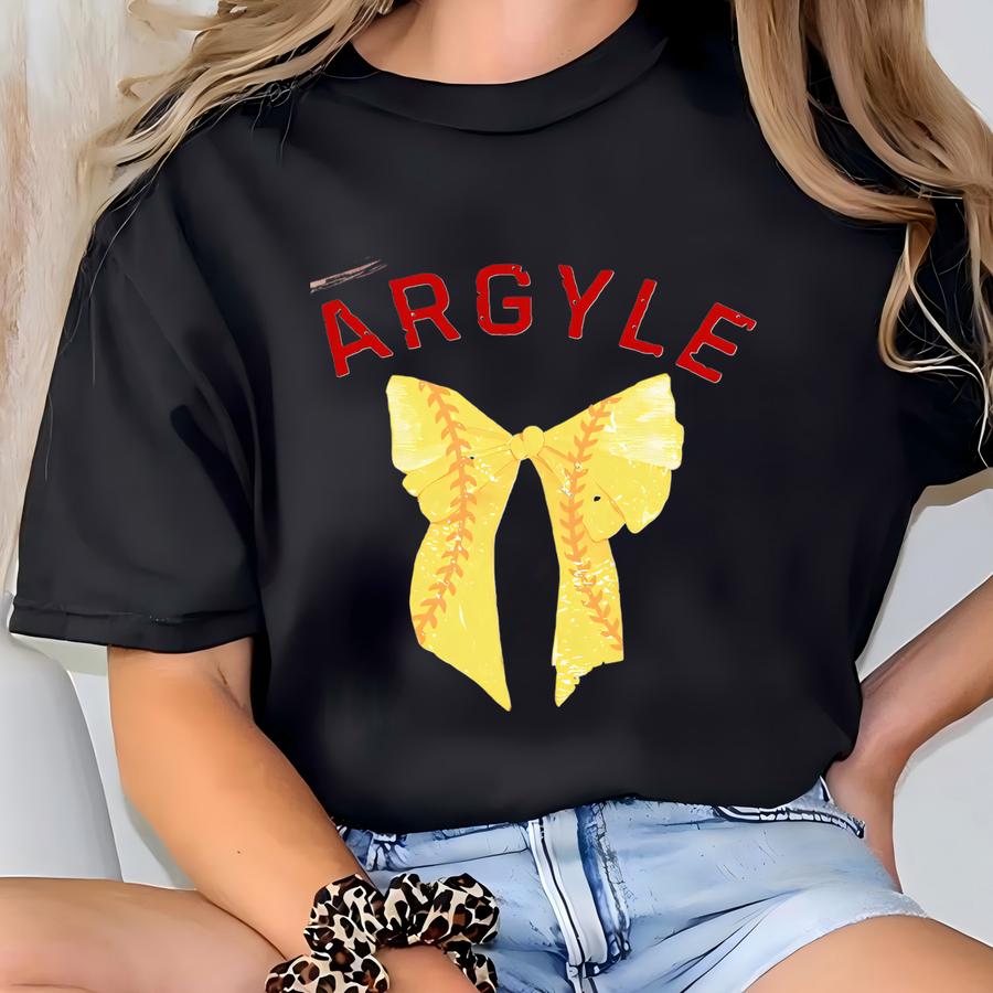 Custom Softball Coquette Bow, Softball Mom Shirt, Coquette Softball, Softball Mom,softball Sister, Softball Gift, Softball Grandma T-shirt
