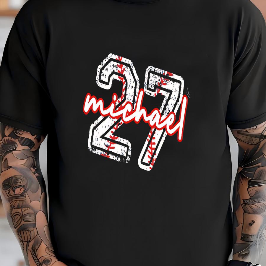 Sweatshirt, Custom Team Number Sweatshirt, Baseball Mom Sweatshirt, Sports Mom Gift, Baseball Mom Sweater, Custom Name Shirt T-shirt