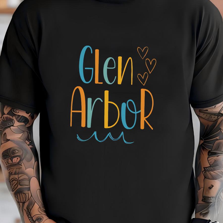 Glen Arbor T Shirt, Glen Arbor Shirt, Glen Arbor Tee, Glen Arbor Michigan, Glen Arbor Gift, Glen Arbor Souvenir, Sping Bear Dunes T-shirt