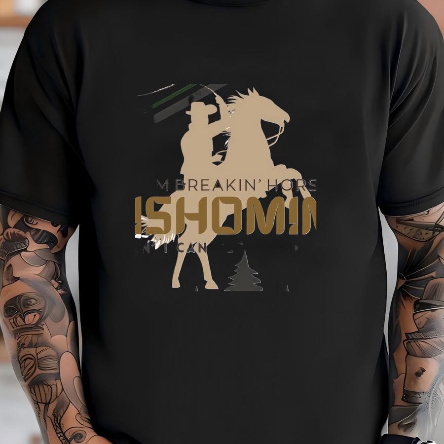 Tishomingo American Heartbreak Western Wall 14x18 Poster, Prayin' I Can Get Myself Back Home Cowboy Art, Zach Poster, Western Music Art T-shirt