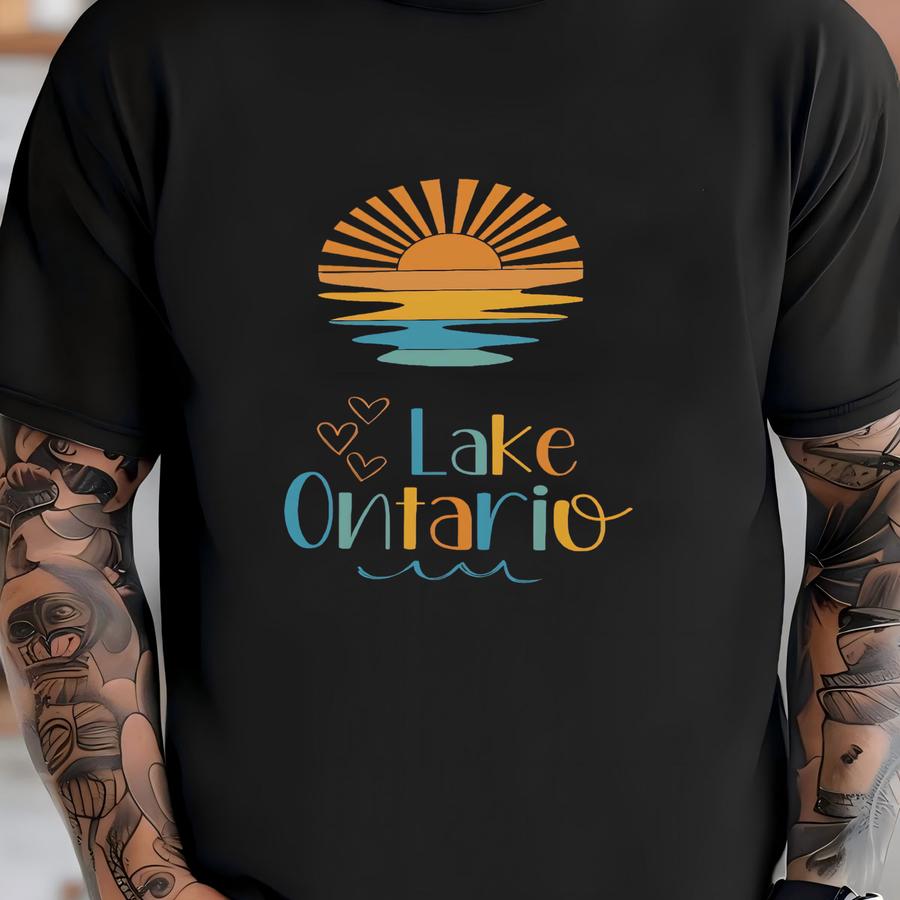 Lake Ontario Garden Banner, Lake Ontario Sign, Lake Ontario Banner, Lake Ontario Flag, Lake Ontario Cottage, Lake Ontario, Lake Flag T-shirt