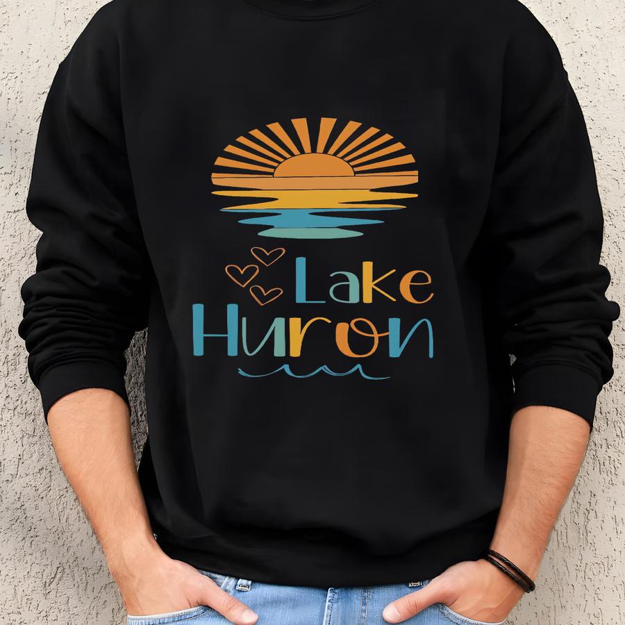 Lake Huron Garden Banner, Lake Huron Sign, Lake Huron Banner, Lake Huron Flag, Lake Huron Cottage, Lake Huron, Lake Huron Rv Flag Sweatshirt
