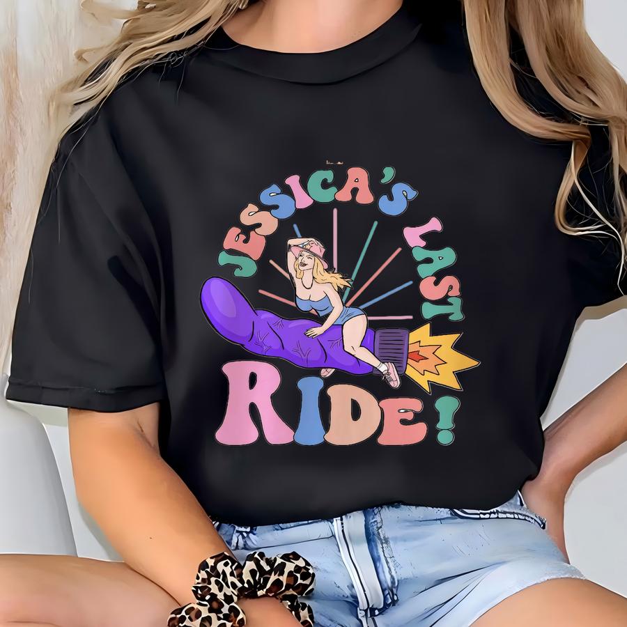 Custom Bachelorette Hoodie: Retro Cowgirl Last Ride Tee T-shirt