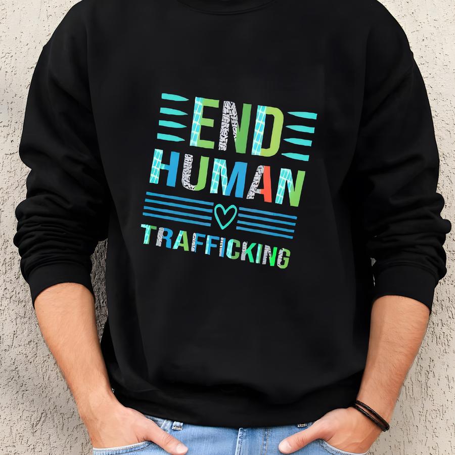 Tee End Human Trafficking Unisex T Shirt Wearblueday Design Protect Our Children Tshirt Stop Trafficking Top Human Rights Survivor Advocacy Sweatshirt