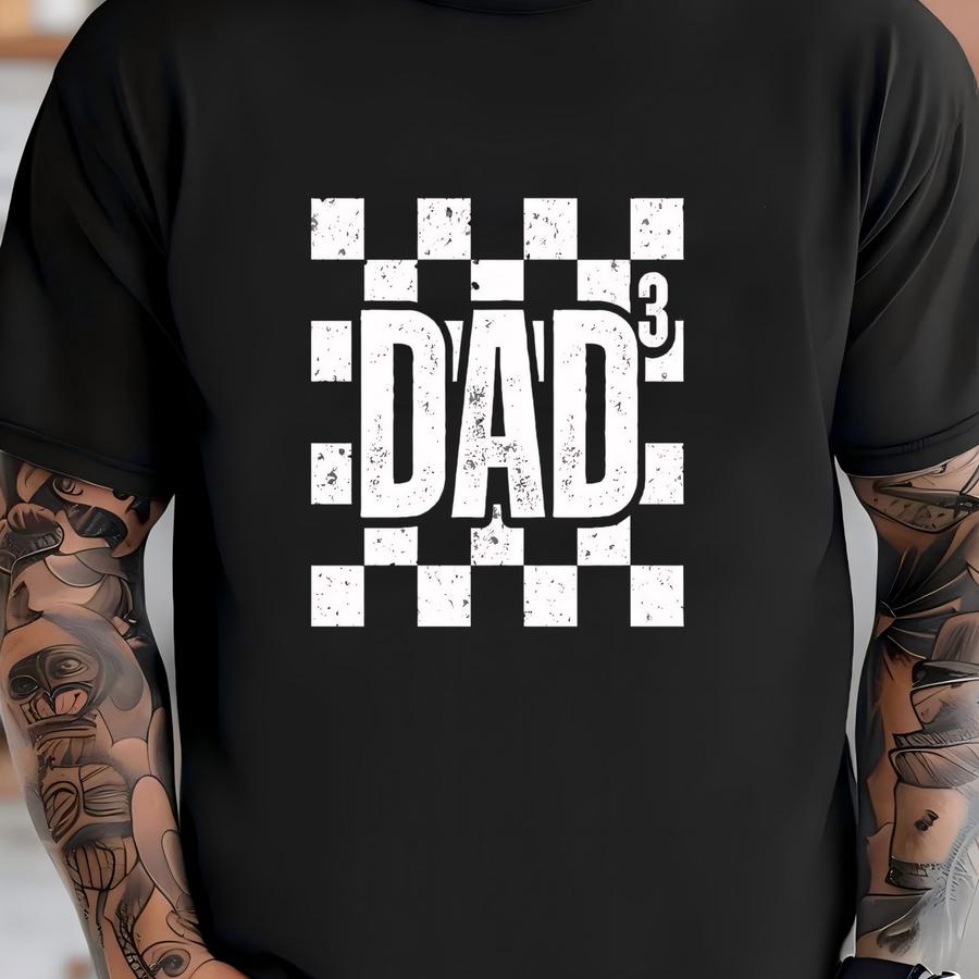 Dad 3 Shirt, Dad Shirt, Retro Dad Shirt, Custom Dad Shirt, Fathers Day Shirt, Dad Shirt, Gift For New Dad, Dad 1,2,3,4 T-shirt