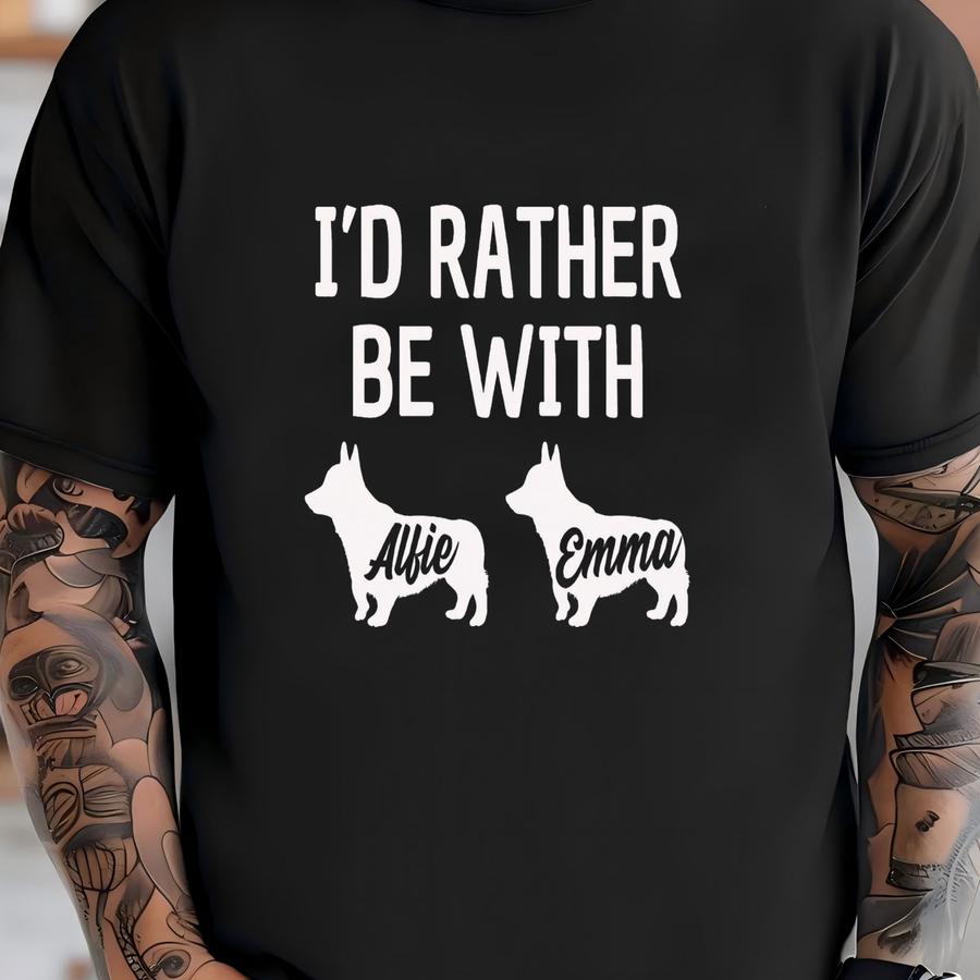 Corgi Shirt, Corgi Gift, Corgi Gifts, Personalized Dog Shirt With Names, Dog Dad Shirt, Dog Mom Shirt, Corgi Mom Shirt, Funny Welsh Corgi T-shirt