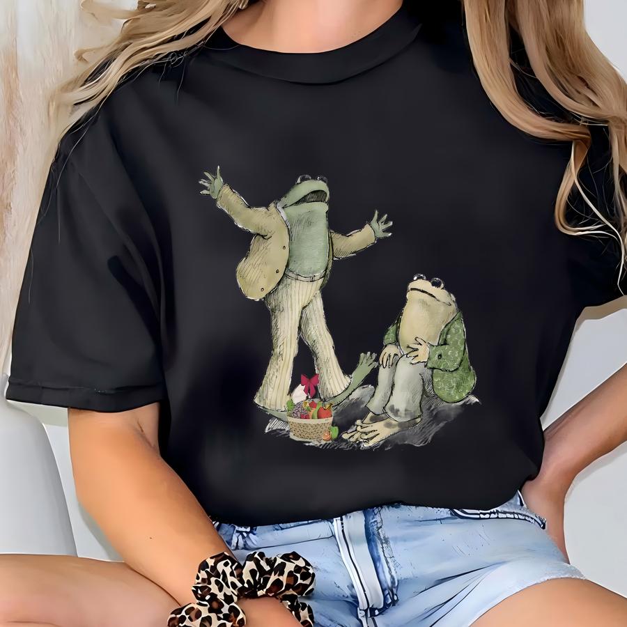 Frog And Toad Retro Funny Frog Shirt, Retro Funny Frog Shirt ,frog Meme Tee, Book Lovers Shirt, 90s Shirt , Funny Graphic Tees T-shirt