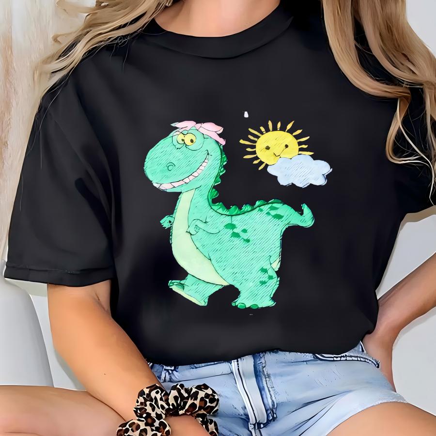 Grandma Dinosaur Sweatshirt, Gigisaurus Sweater, Grandma Sweatshirt With Grandkids Name On Sve, Custom Gigi, Mothers Day Gift T-shirt