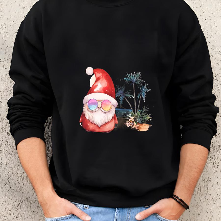 T Shirt Christmas In July Unisex T-shirt Santa's Summer Vacation Tee Shirt Sweatshirt