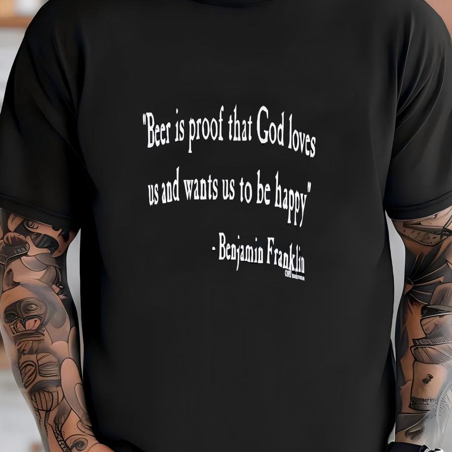 Vintage 1997 Benjamin Franklin Beer Shirt - Sz Xl - 90s Ben Tee T-shirt